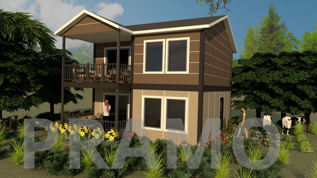 122 M2 DOUBLE STOREY STEEL HOUSING