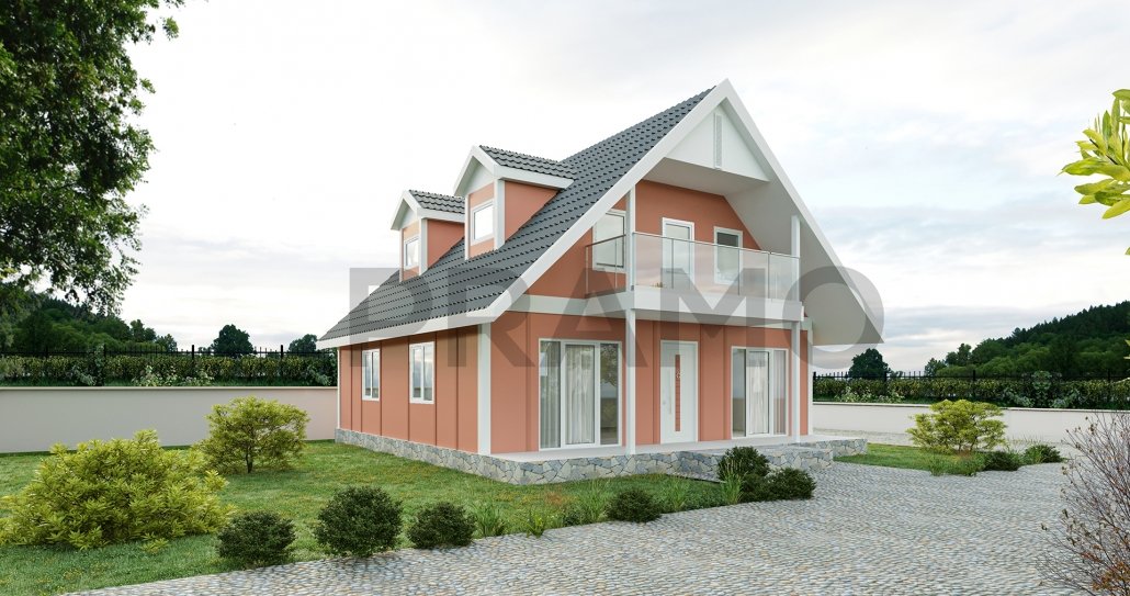 135 m2 DOUBLE STOREY PREFABRICATED HOUSING