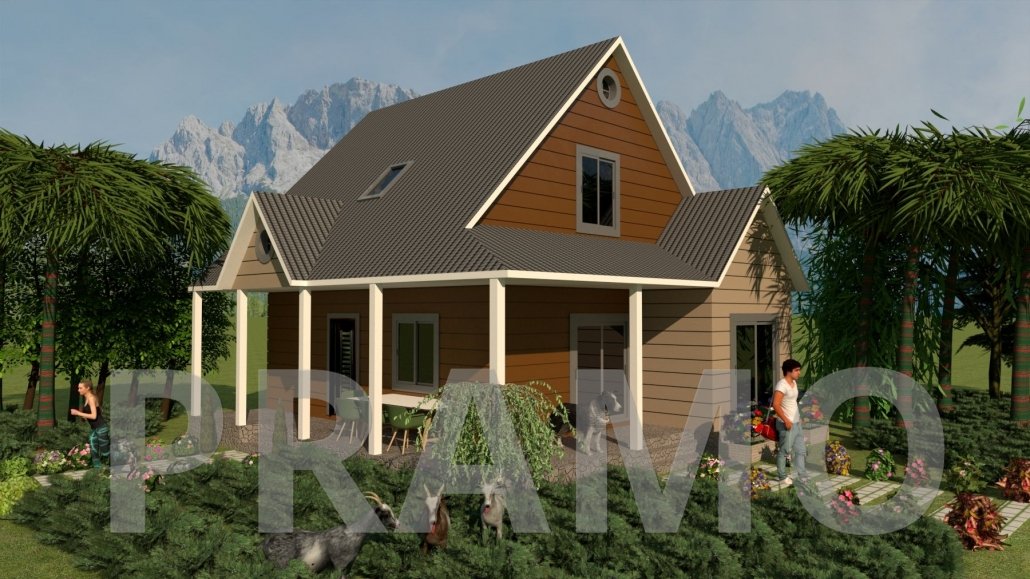 140 M2 DOUBLE STOREY STEEL HOUSING