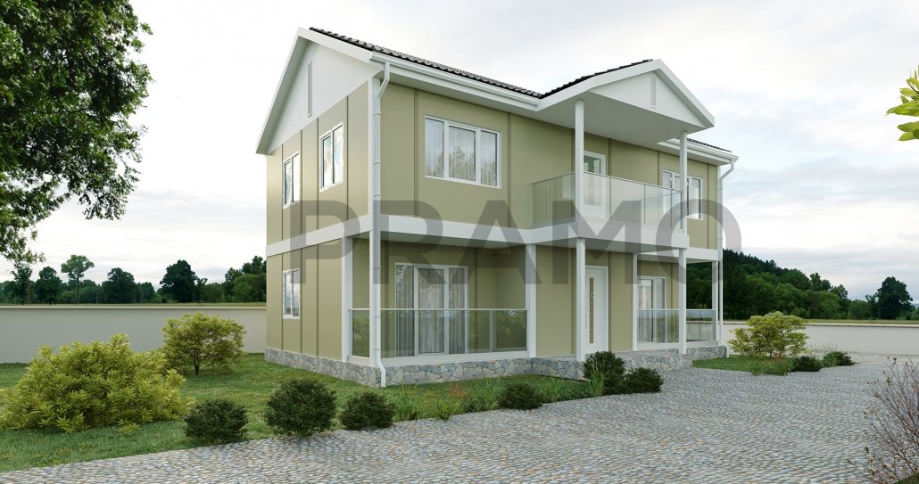 150 m2 DOUBLE STOREY PREFABRICATED HOUSING