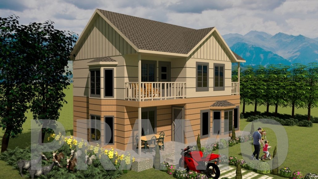 155 M2 DOUBLE STOREY STEEL HOUSING