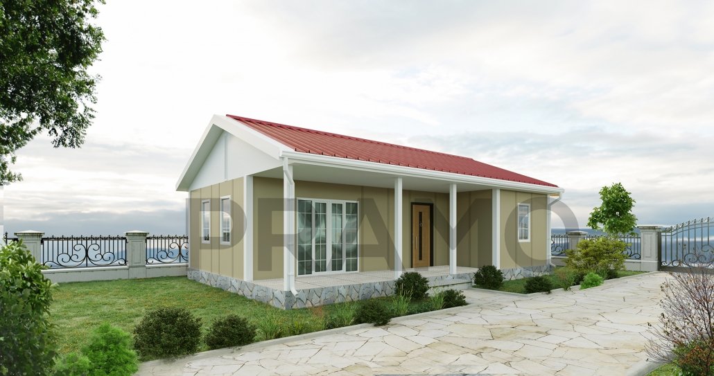 80 m2 SINGLE STOREY PREFABRICATED HOUSING