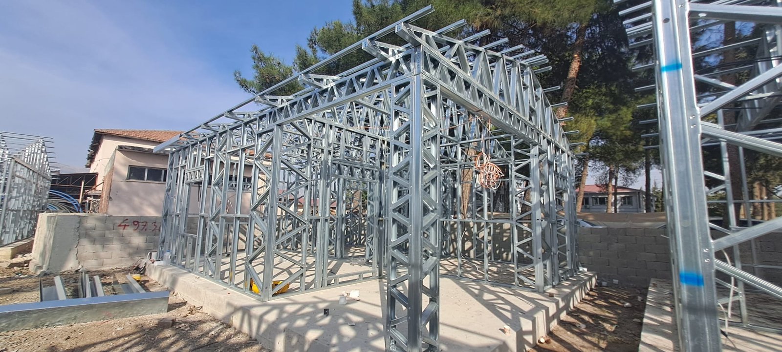 pramo prefabrik hafif çelik Kahramanmaraş Hafif Çelik Köy Evi Projesi6