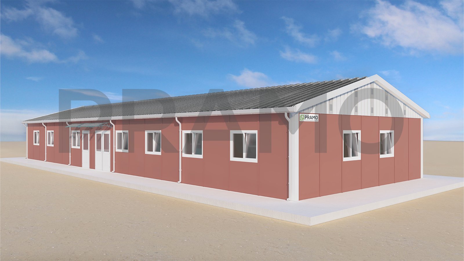 204m² PREFABRICATED DINING HALL