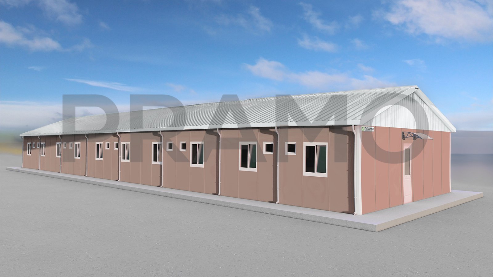 387m² Prefabricated Engineer Dormitory
