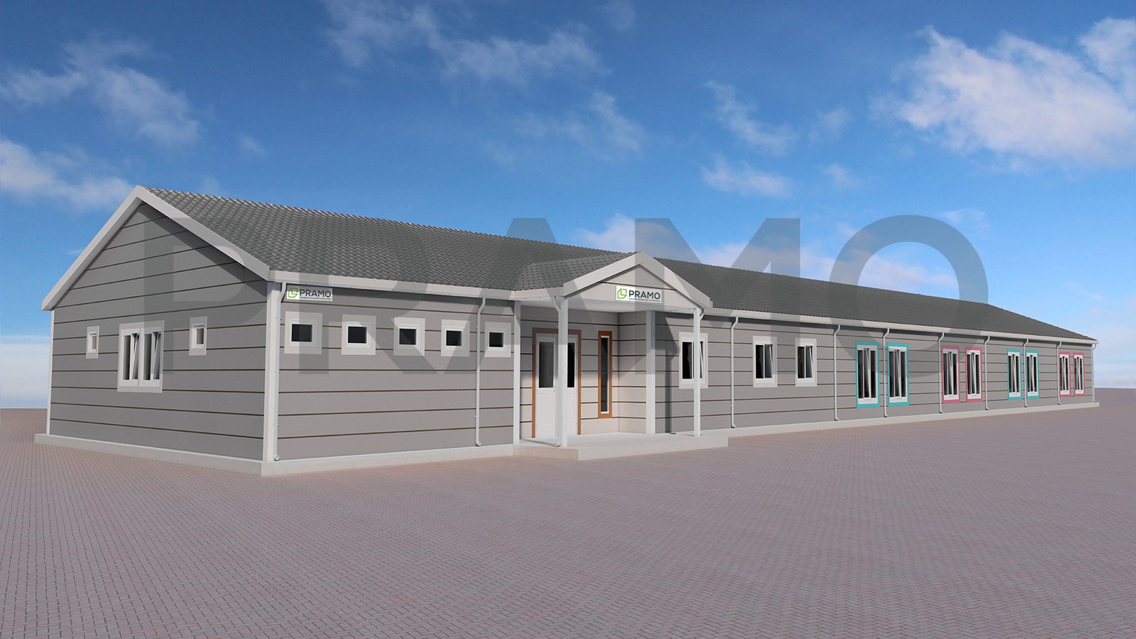 668m² PREFABRICATED School Buildings