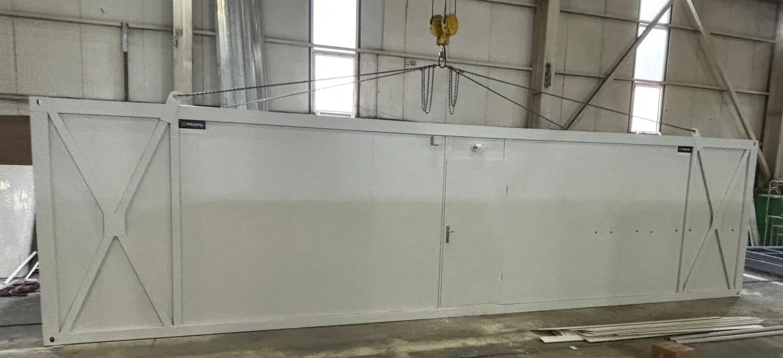 7x10 storage container designed for versatile use in cargo handling, warehouse storage, and secure material protection.