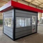 Detail view of Pramo Metropol Cabin panels